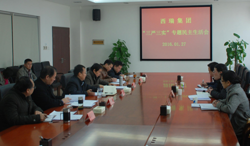 西瑞集團(tuán)黨委召開“三嚴(yán)三實”專題民主生活會