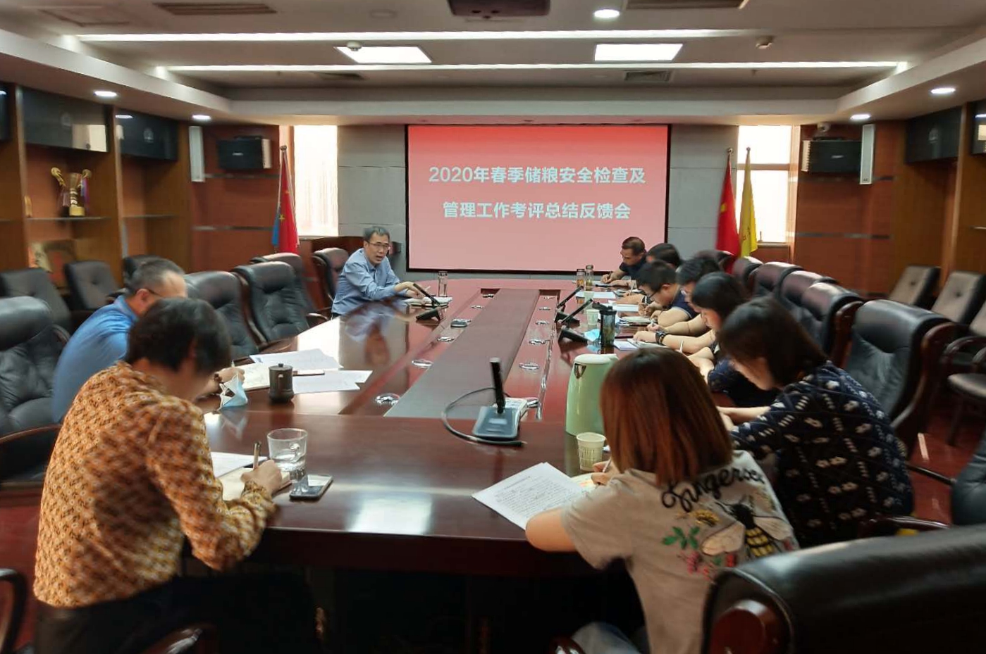 陜儲糧集團召開2020年春季儲糧安全檢查及管理工作考評總結會