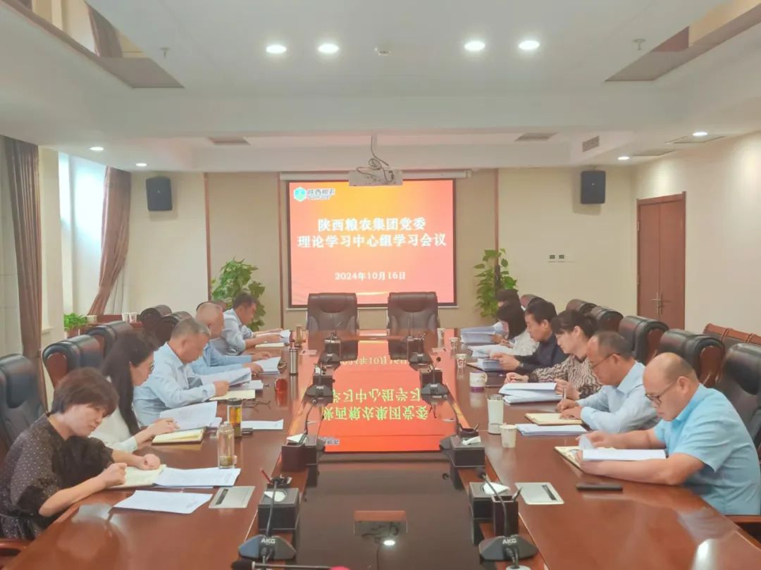 集團(tuán)黨委理論學(xué)習(xí)中心組召開2024年度第14次學(xué)習(xí)會議