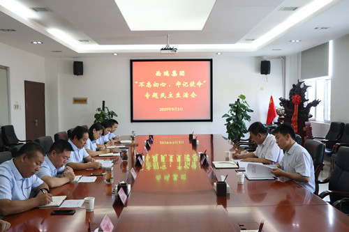西瑞集團(tuán)召開領(lǐng)導(dǎo)班子 “不忘初心、牢記使命”專題民主生活會(huì)